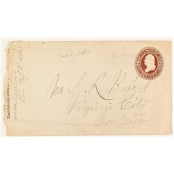 Point of Rocks, Beaverhead, Scarce Manuscript Cancel