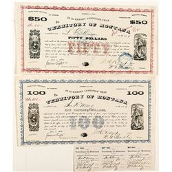 Two Different Territorial Montana Warrants