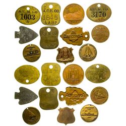 Anaconda Copper Mining Co. Tags & Souvenir Pieces