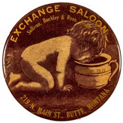 Exchange Saloon Advertising Mirror