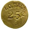 Image 1 : I.G.B. & Co., Indian Trader, Territorial Token (Ft. Benton, Montana)