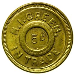 H. I. Green Token (Fergus County)