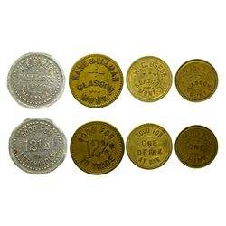 Four Glasgow Tokens