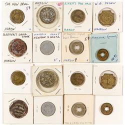 Eight Hardin Tokens (Big Horn County)