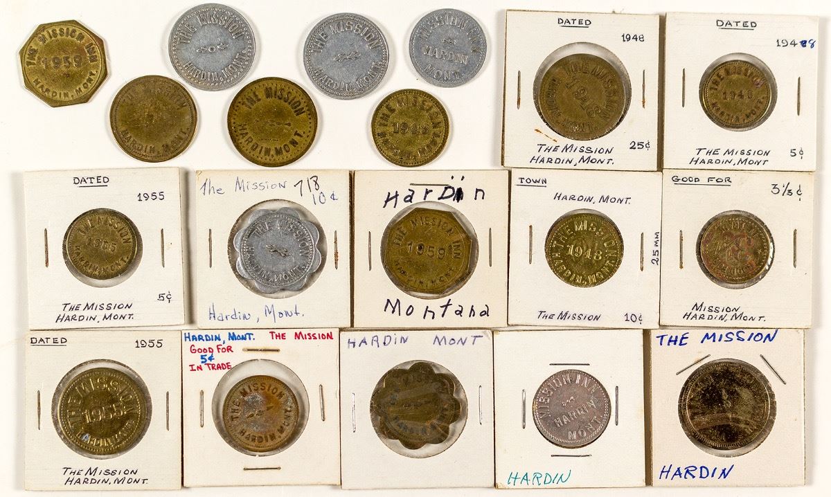 Eighteen Mission Inn Tokens (Big Horn County)