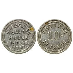 Headgates Club House Token (Dawson County)