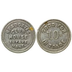 Headgates Club House Token (Dawson County)