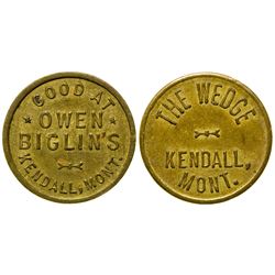 The Wedge, Owen Biglin's, Token (Fergus County)