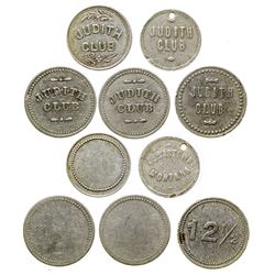 Five Judith Club Tokens