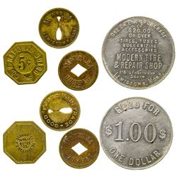 Four Lewistown Tokens