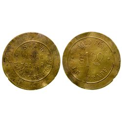Shaw Indian Trader Token (One Known)