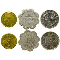 Three South Butte Tokens (Silver Bow County)