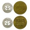 Image 1 : Two Utica Tokens: E.A. Morris and Oxen Yoke Inn