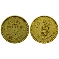 Hotel Valier Token (Pondera County)