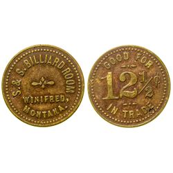 S. & S. Billiard Room Token