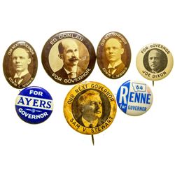 Political Pins for Montana Governors