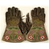 Image 1 : Native American Beaded Leather Gauntlets Gloves
