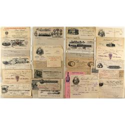 Wine Letterhead and Billhead Collection