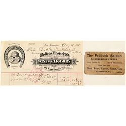 Paddock Saloon Business Card