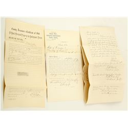 Three Austin Documents w/ Bottle Names