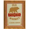 Image 1 : Old Pioneer Whiskey Reverse on Glass Advertising (Denver, Colorado)