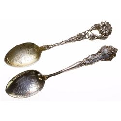 Two Nevada City Sterling Silver Spoons