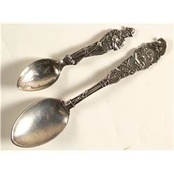 Two California Sterling Silver Spoons