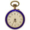 Image 1 : Gold and Blue Enamel Pendant Watch