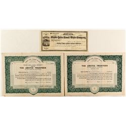 Three Nevada County Mining Stock Certificates