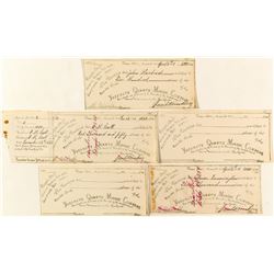 Yosemite Quartz Mining Company Stock Certificates