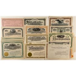 Unissued Cripple Creek Mining Stock Certificate Collection