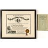 Image 1 : Medal of Honor Certificate for Rescue of Colorado Coal Miners