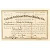 Image 1 : Vulcan Gold & Silver Mining Company Stock, Ouray 1880