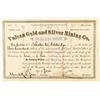 Image 1 : Vulcan Gold & Silver Mining Company Stock, Ouray 1880