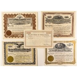 Colorado Mining and Milling Company Stock Certificates