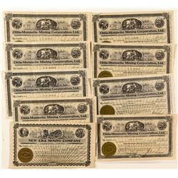 Goldfield Mining Stock Certificates