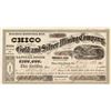 Image 1 : Chico Gold and Silver Mining Company Stock Signed by John Bidwell