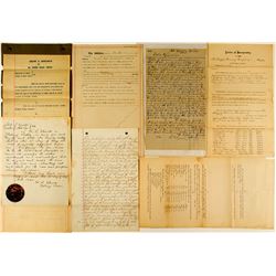 Grizzly Mine, Ruby Hill Mining District documents: indenture, location, articles of incorporation