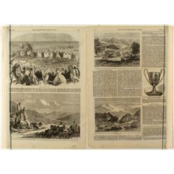 London Newspaper with Comstock Mining Illustrations (1862)