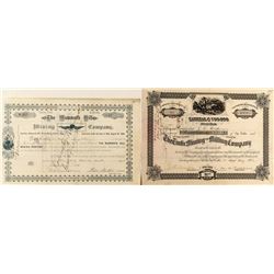 Two Rare Tintic Mining Stock Certificates