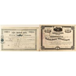 Two Rare Tintic Mining Stock Certificates