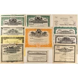 Group of Utah Mining Stock Certificates (12)