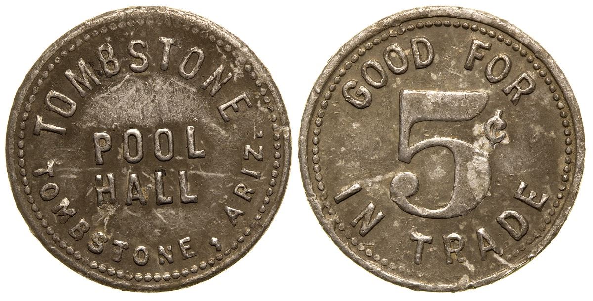 Tombstone Pool Hall Token (Tombstone, Arizona)