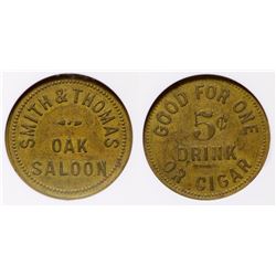 Oak Saloon Token (Parkersburg, Texas)