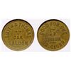Image 1 : Oak Saloon Token (Parkersburg, Texas)