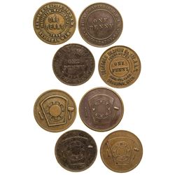 Freemasons Union Tokens Quartet