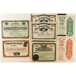 Pennsylvania Water Company Bonds & Stock Certificates