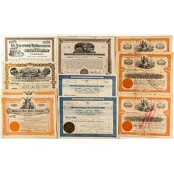 Water & Power Related Stock Certificates