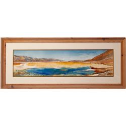 "Badwater" Watercolor by Thaleia Georgiades