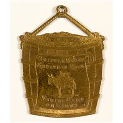 Souvenir Cripple Creek Mining Camp Badge